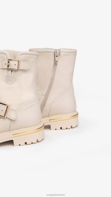 NeroGiardini Girl Art. I332792F leather ankle boots Beige N8HP4489