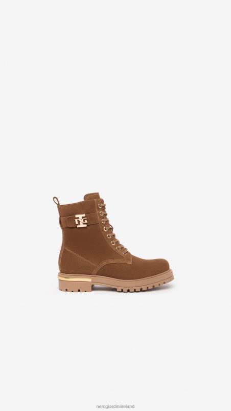 NeroGiardini Girl Art. I332798F leather combat boots Malto N8HP4487