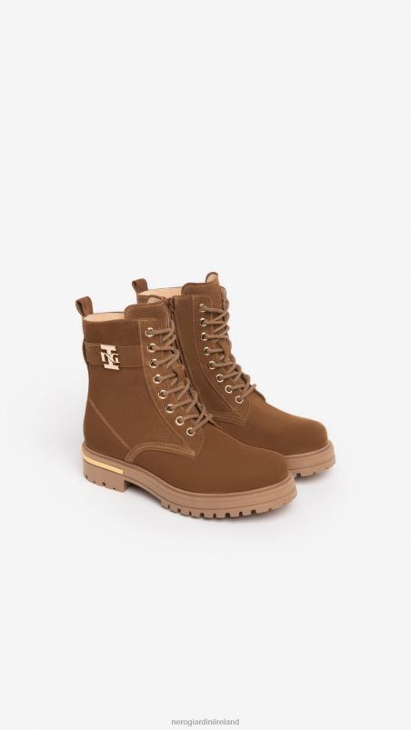 NeroGiardini Girl Art. I332798F leather combat boots Malto N8HP4487