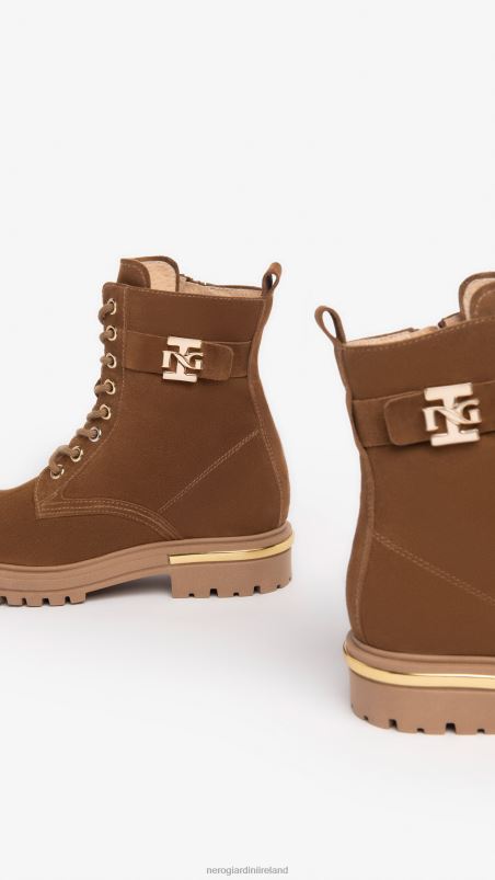 NeroGiardini Girl Art. I332798F leather combat boots Malto N8HP4487