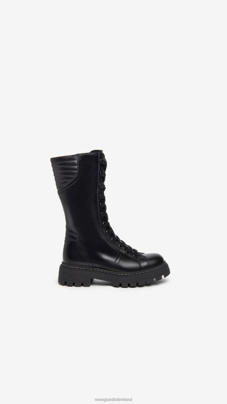 NeroGiardini Girl Art. I332801F leather boots Nero N8HP4479