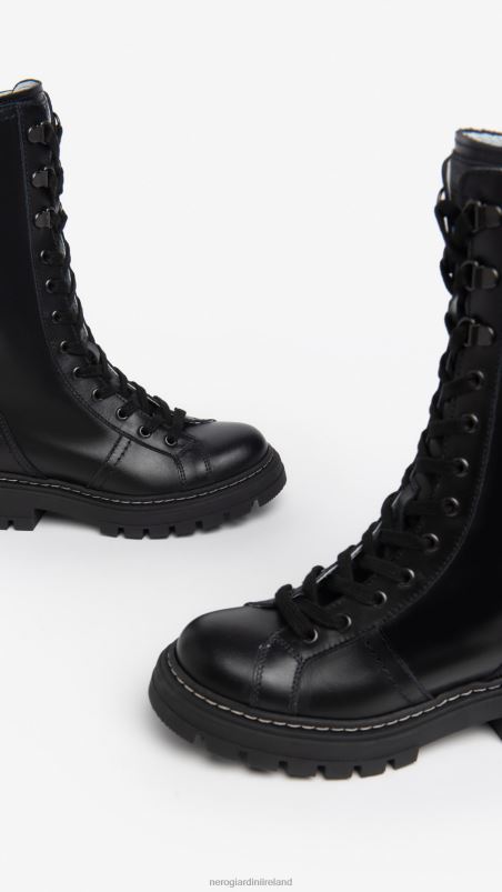 NeroGiardini Girl Art. I332801F leather boots Nero N8HP4479