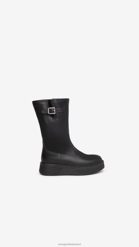 NeroGiardini Girl Art. I332821F leather boots Nero N8HP4484