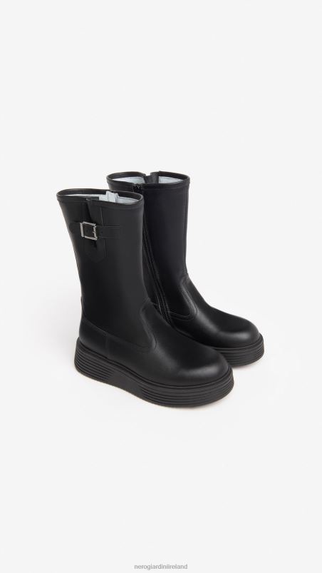 NeroGiardini Girl Art. I332821F leather boots Nero N8HP4484