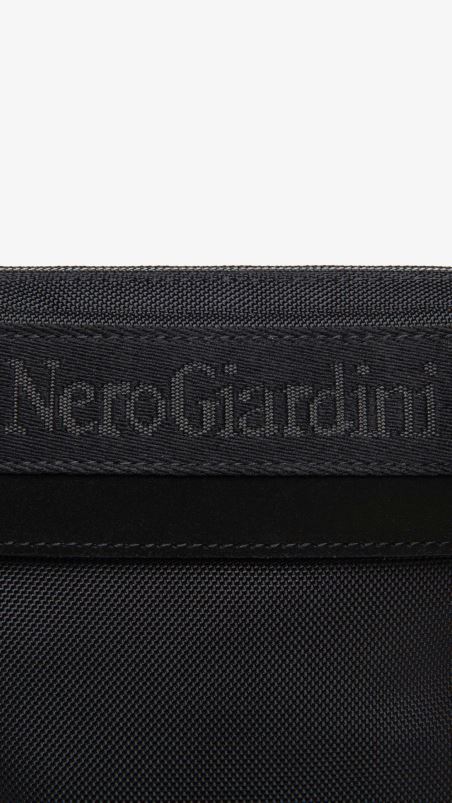 NeroGiardini Men Art. I343600U Canvas purse Nero N8HP4370