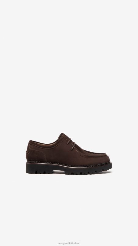 NeroGiardini Men Art. I202650U suede tie-up shoes Testa Di Moro N8HP4361