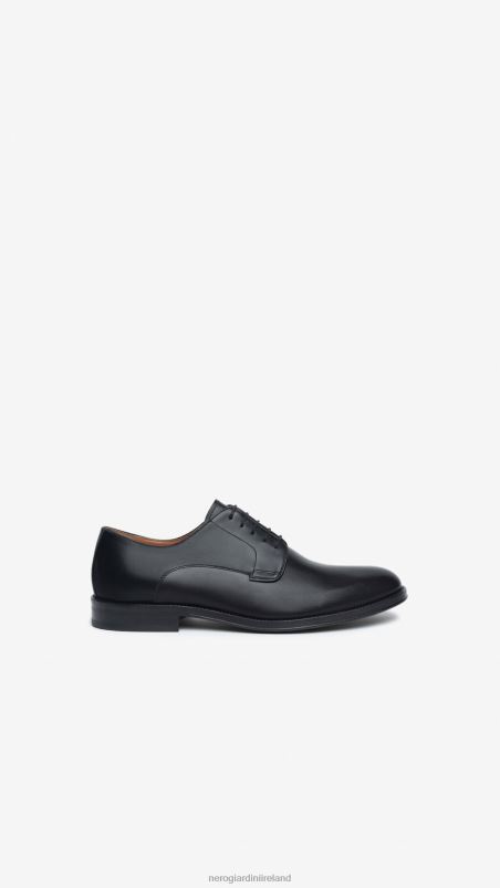 NeroGiardini Men Art. I302921UE leather tie-up shoes Nero N8HP4357