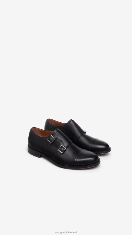 NeroGiardini Men Art. I302922UE double leather buckle Nero N8HP4360