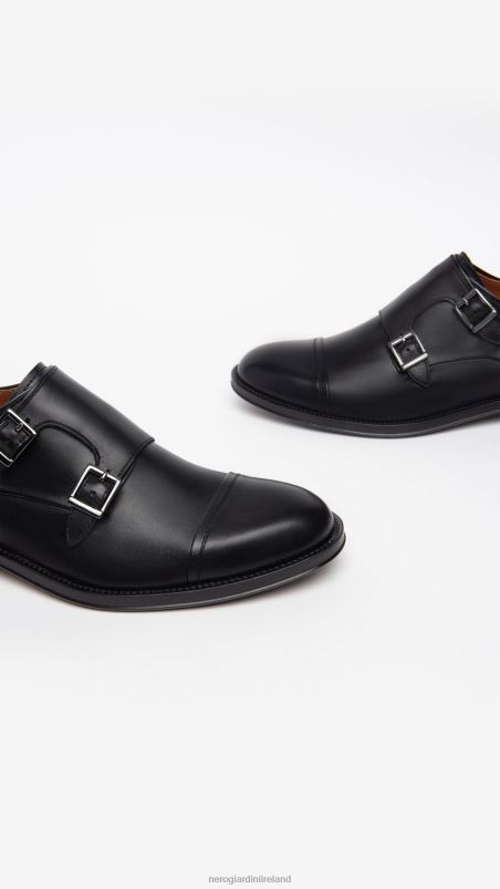 NeroGiardini Men Art. I302922UE double leather buckle Nero N8HP4360