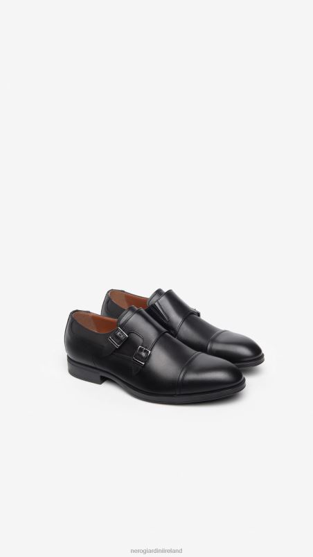 NeroGiardini Men Art. I302943UE double leather buckle Nero N8HP4356