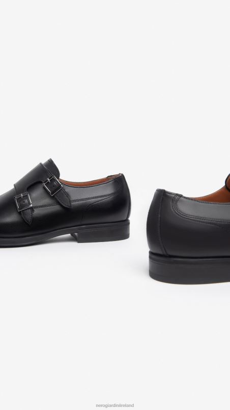 NeroGiardini Men Art. I302943UE double leather buckle Nero N8HP4356