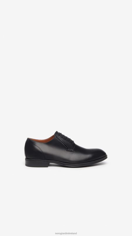 NeroGiardini Men Art. I302944UE leather tie-up shoes Nero N8HP4355