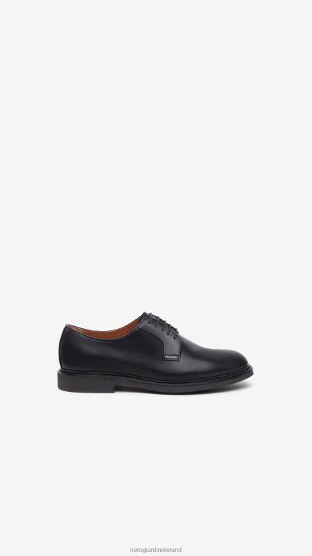 NeroGiardini Men Art. I302952UE leather tie-up shoes Nero N8HP4352