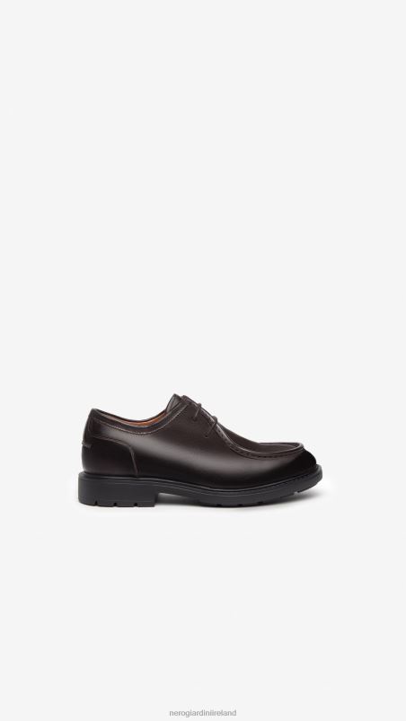 NeroGiardini Men Art. I302971UE leather tie-up shoes Caffe N8HP4353