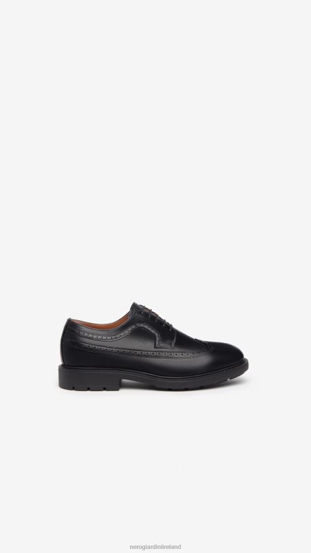NeroGiardini Men Art. I303001UE leather tie-up shoes Nero N8HP4351