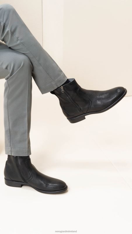 NeroGiardini Men Art. I102132U leather ankle boots Nero N8HP4344