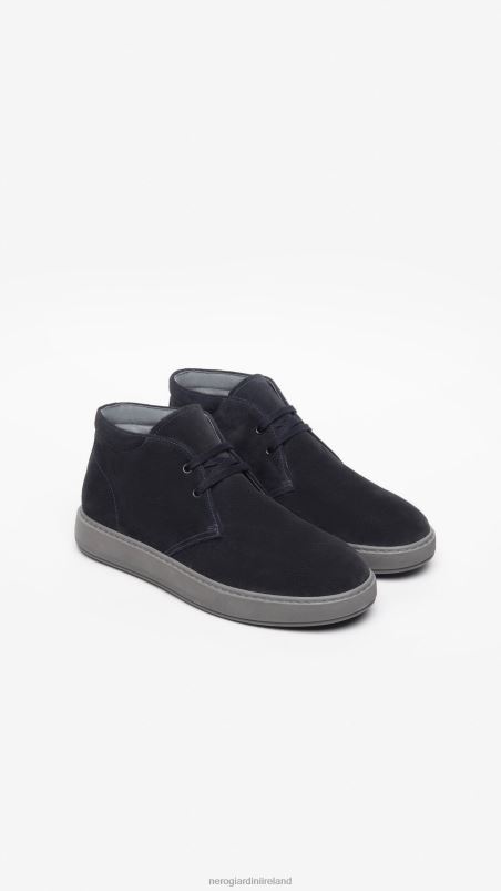 NeroGiardini Men Art. I303064U suede desert boots Blu N8HP4343