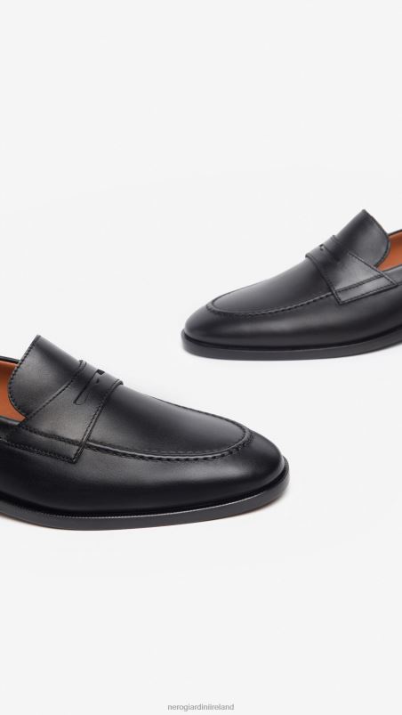 NeroGiardini Men Art. I302931UE leather loafers Nero N8HP4369