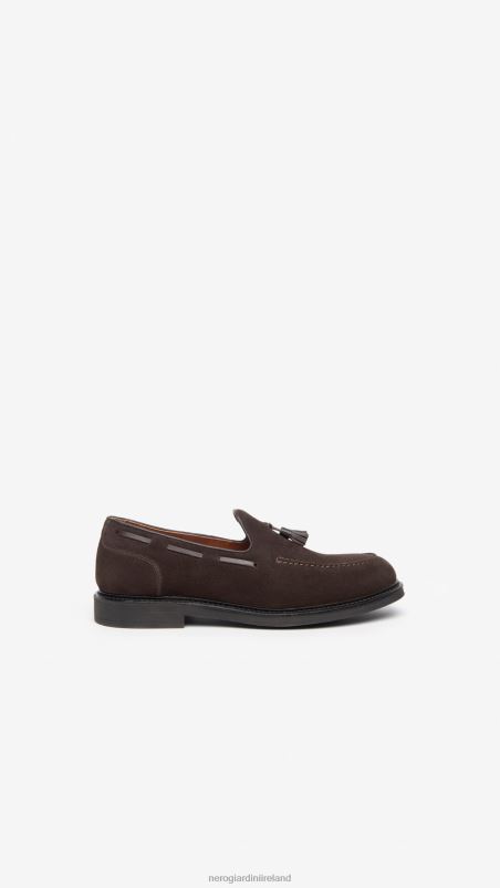 NeroGiardini Men Art. I302960UE suede loafers Testa Di Moro N8HP4365