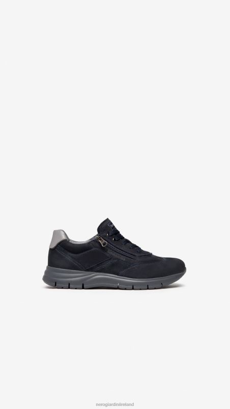 NeroGiardini Men Art. I202501U leather sneakers Navy N8HP4331
