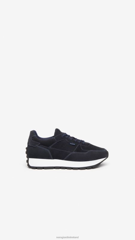 NeroGiardini Men Art. I303021U suede sneakers Blu N8HP4337