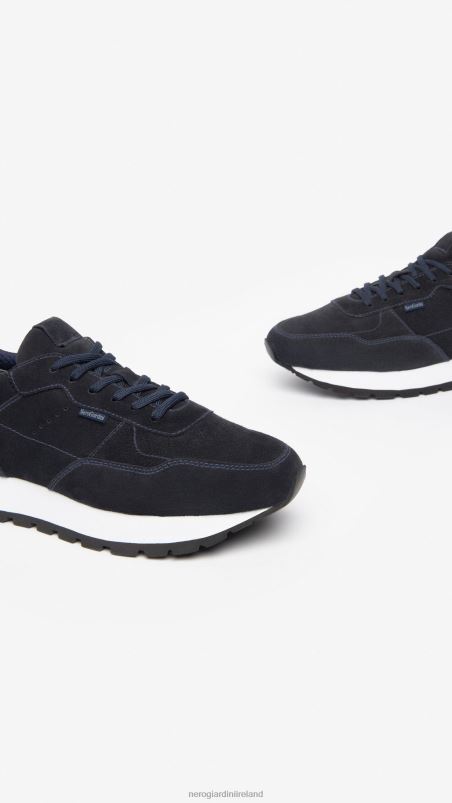 NeroGiardini Men Art. I303021U suede sneakers Blu N8HP4337