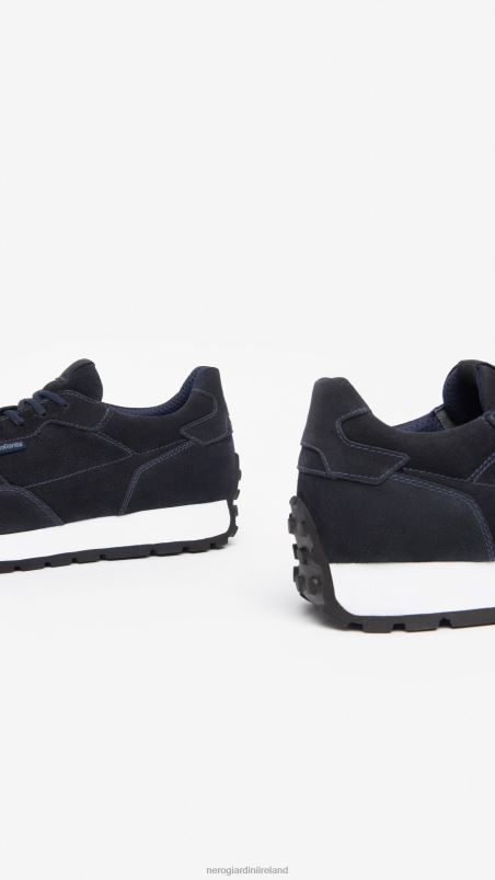 NeroGiardini Men Art. I303021U suede sneakers Blu N8HP4337