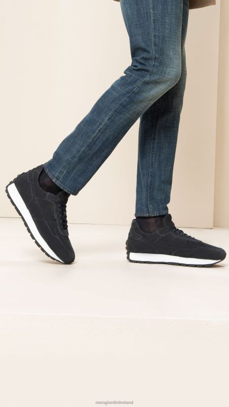 NeroGiardini Men Art. I303021U suede sneakers Blu N8HP4337