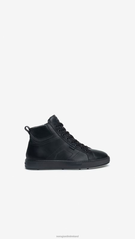 NeroGiardini Men Art. I303061U high top leather sneakers Nero N8HP4330