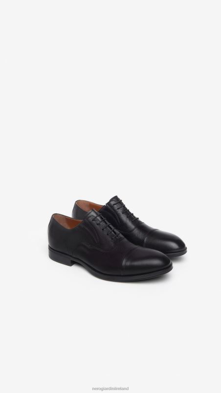NeroGiardini Men Art. I302940UE leather tie-up shoes Nero N8HP4347