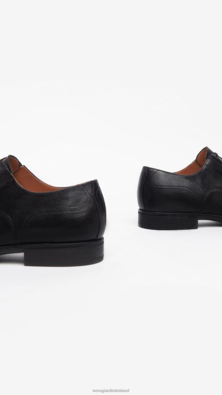 NeroGiardini Men Art. I302940UE leather tie-up shoes Nero N8HP4347