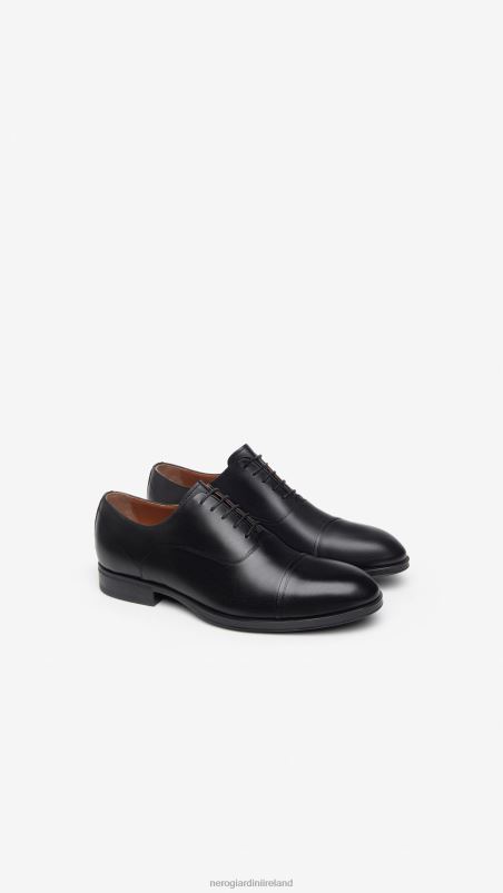 NeroGiardini Men Art. I302942UE leather tie-up shoes Nero N8HP4345