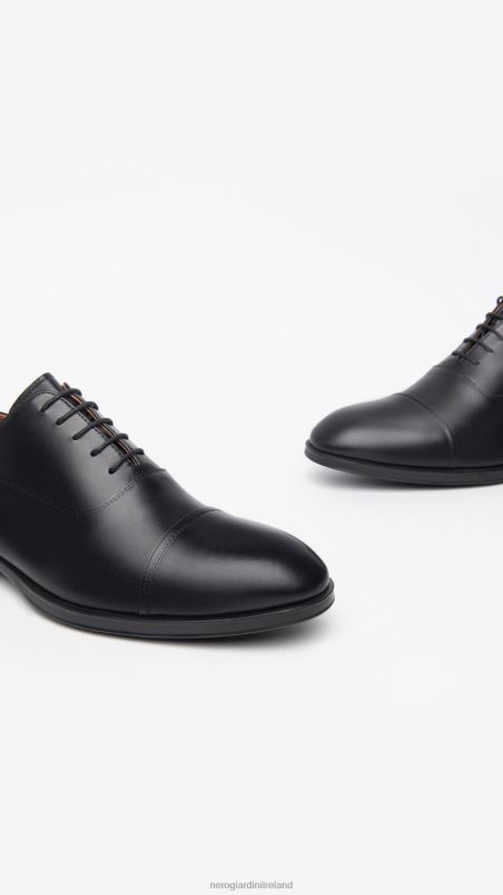 NeroGiardini Men Art. I302942UE leather tie-up shoes Nero N8HP4345