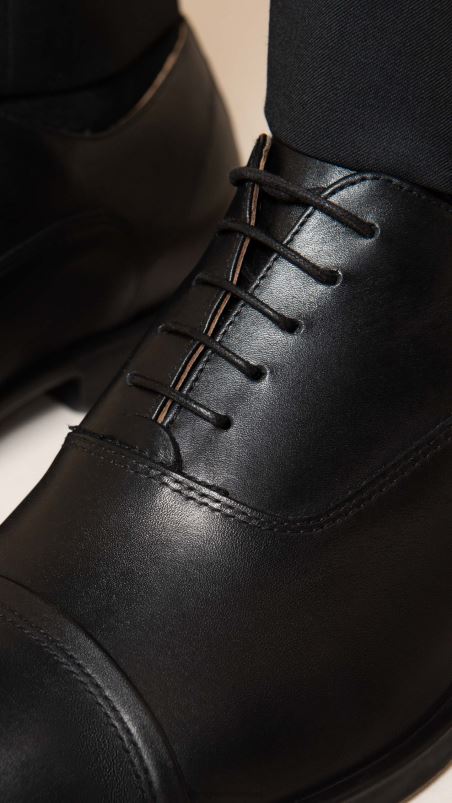 NeroGiardini Men Art. I302942UE leather tie-up shoes Nero N8HP4345
