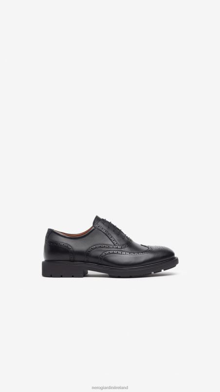NeroGiardini Men Art. I303000UE leather tie-up shoes Nero N8HP4346
