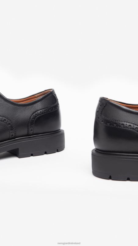 NeroGiardini Men Art. I303000UE leather tie-up shoes Nero N8HP4346