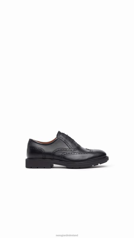 NeroGiardini Men Art. I303000UE leather tie-up shoes Nero N8HP4346