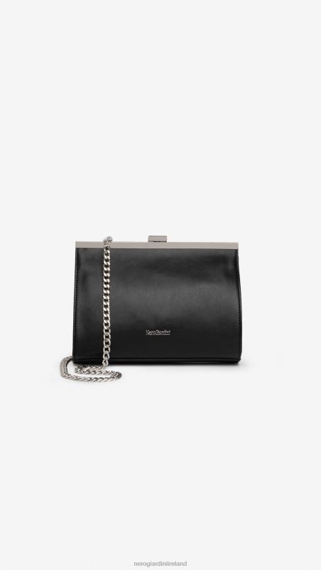 NeroGiardini Women Art. E343006DE technical fabric clutch Nero N8HP4314