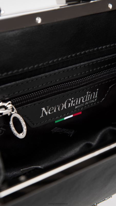 NeroGiardini Women Art. E343006DE technical fabric clutch Nero N8HP4314