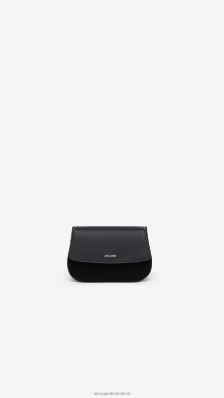 NeroGiardini Women Art. I343501DE suede and technical material clutch Nero N8HP4311