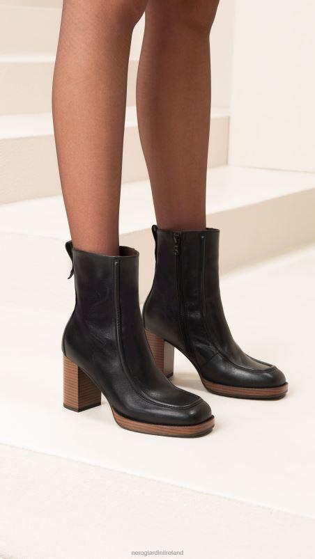 NeroGiardini Women Art. I308193D leather ankle boots Nero N8HP4147