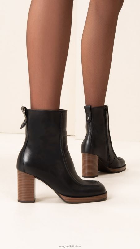 NeroGiardini Women Art. I308193D leather ankle boots Nero N8HP4147