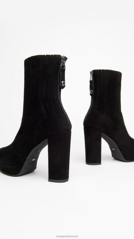 NeroGiardini Women Art. I308201D suede ankle boots Nero N8HP4158