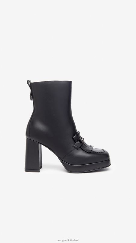 NeroGiardini Women Art. I308218D leather ankle boots Nero N8HP4167