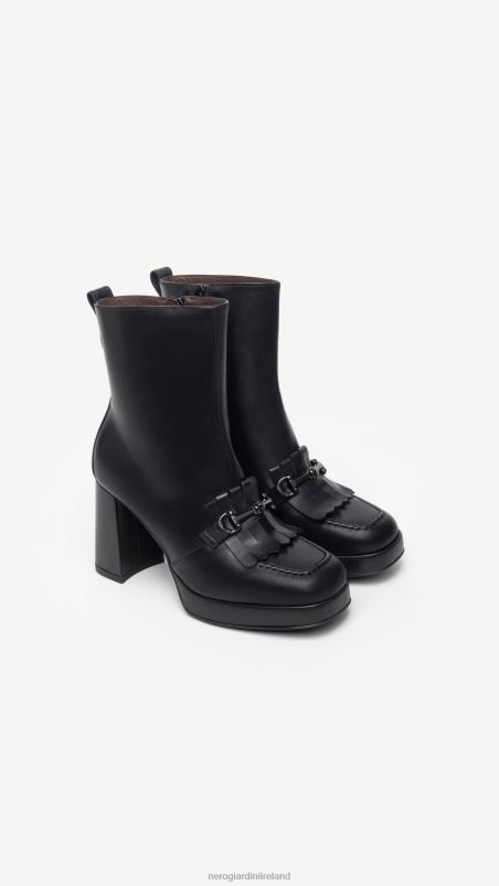 NeroGiardini Women Art. I308218D leather ankle boots Nero N8HP4167