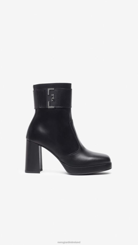 NeroGiardini Women Art. I308220D leather ankle boots Nero N8HP4146