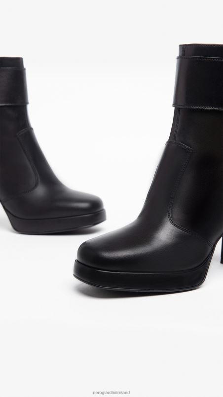 NeroGiardini Women Art. I308220D leather ankle boots Nero N8HP4146