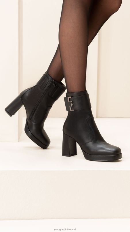 NeroGiardini Women Art. I308220D leather ankle boots Nero N8HP4146