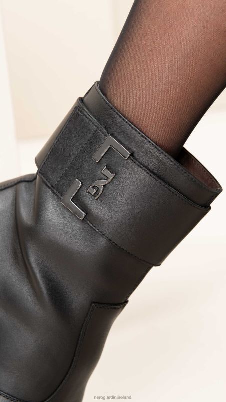NeroGiardini Women Art. I308220D leather ankle boots Nero N8HP4146