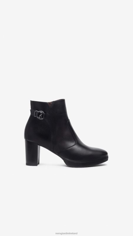 NeroGiardini Women Art. I308241D leather ankle boots Nero N8HP4141